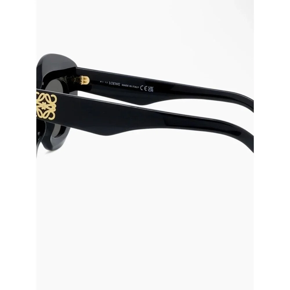 Loewe Retro Screen Black Cat-Eye Sunglasses NWOT